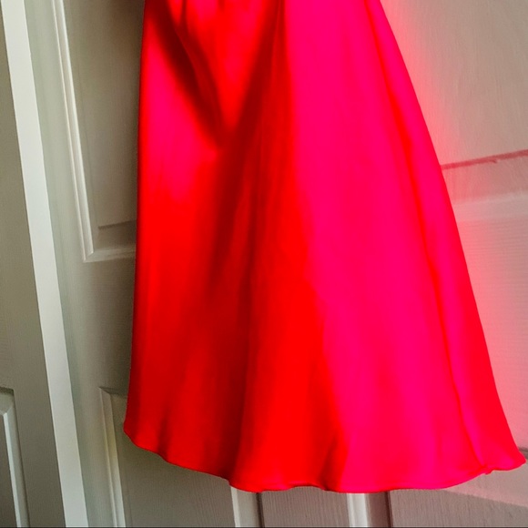Victoria’s Secret Hot Pink Silky Satin Slip Sz S - Picture 5 of 12